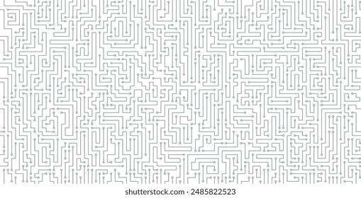 Seamless circuit board and technology background.