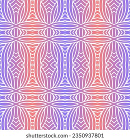 Seamless circular circle eliptical elips modern line art pattern for background 