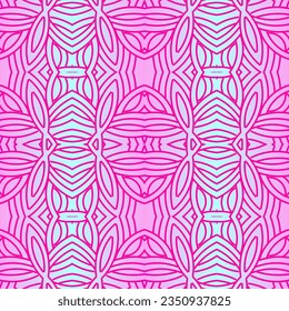 Seamless circular circle eliptical elips modern line art pattern for background 