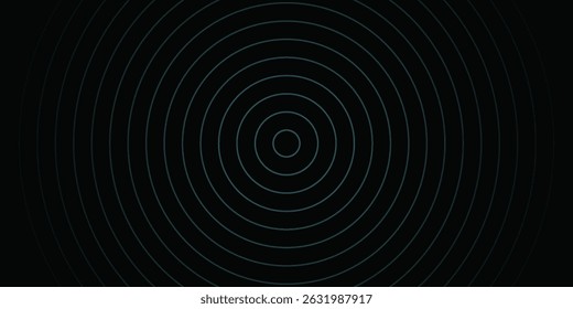 Seamless circular lines pattern background, radio wave illustration background.