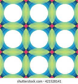 Seamless circular pattern. Geometric background vector design. Simple to edit. 