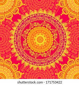 Seamless circular pattern, , Geometric seamless ornaments, FLOWER geometric style, FLOWER in ethnic style,  ORNAMENT AFRICAN, INDIAN ORNAMENT