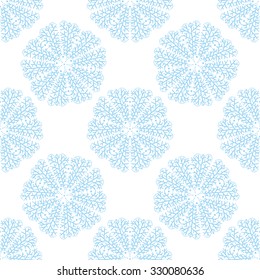 Seamless circular pattern. Winter patterns for design packaging, wallpaper, fabrics, textiles and other.
