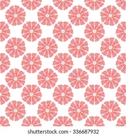 Seamless circular pattern for your design. Painted hands, can use for background, packaging, wallpaper, fabrics, textiles, printing.