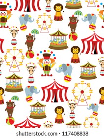 seamless circus background. vector illustration