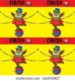 Sin inconvenientes con la ilustración de la plantilla del oso circular