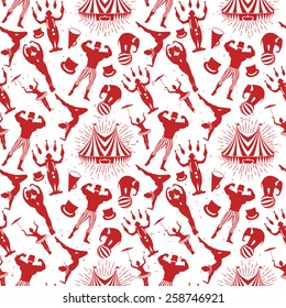 Seamless circus pattern 