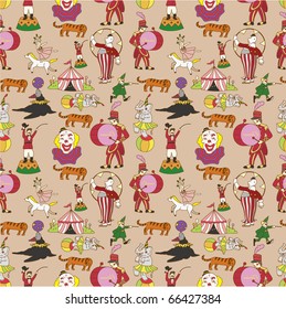 seamless circus pattern