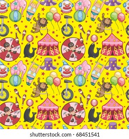 seamless Circus pattern