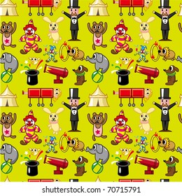 seamless circus pattern