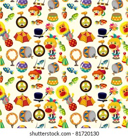 seamless circus pattern