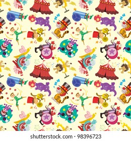 seamless circus pattern