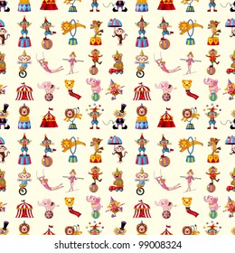 seamless circus pattern