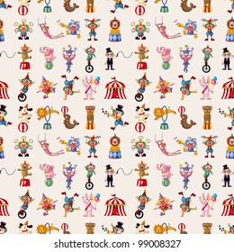 seamless circus pattern