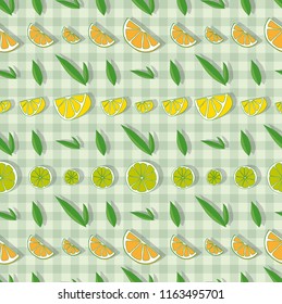 seamless citrus pattern