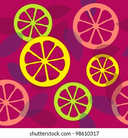 Seamless citrus pattern