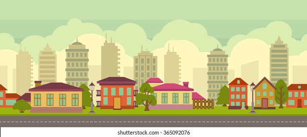 109,596 City landscape cartoon Images, Stock Photos & Vectors ...