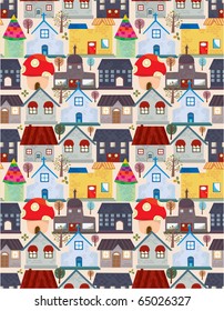 seamless city pattern