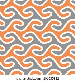 Seamless Clashing Waves Background Pattern