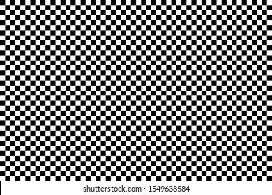 Seamless classic background of black and white squares. Vector illustration.
