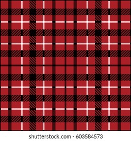 seamless classic check pattern,red and black tone. vector illustration