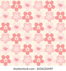 Seamless classic damask pattern in brown tone - vector illustration for luxury textile design.	
