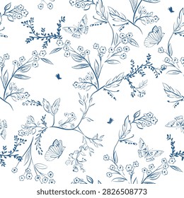  mariposa floral clásico