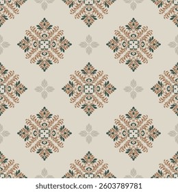 Seamless Classic flower Damask Pattern
Vector Illustration for Fine Fabric