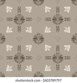 Seamless Classic flower Damask Pattern
Vector Illustration for Fine Fabric