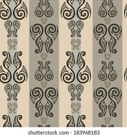 Seamless classic ornament. Empire vector illustration. Pattern.