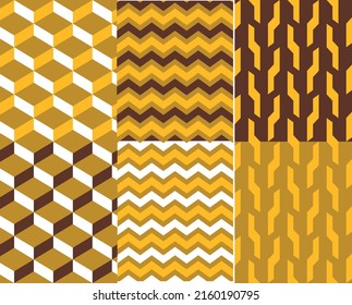 Seamless classic pattern set vector illustration, Seamless patterns for background