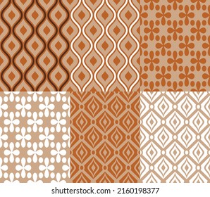 Seamless classic pattern set vector illustration, Seamless patterns for background