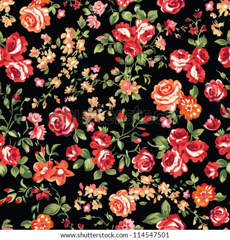 seamless classic rose background