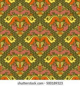 Seamless classic vector colorful pattern. Traditional orient ornament