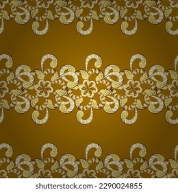 seamless classic vector golden pattern. Traditional orient ornament. Classic vintage background. seamless pattern on colors with golden elements.