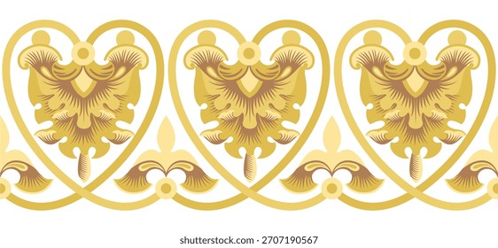 Ornamento de vetor clássico contínuo em um fundo branco