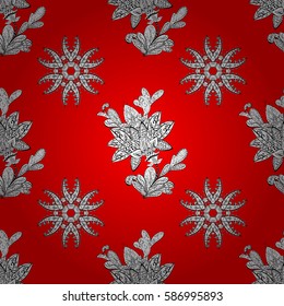Seamless classic vector red and white pattern. Traditional orient ornament. Classic vintage background.