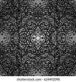 Seamless classic white pattern. 