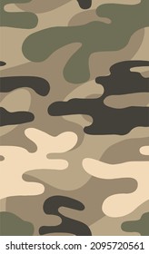 SEAMLESS CLASSICAL CAMOUFLAGE PATTERN FOR TEXTILE