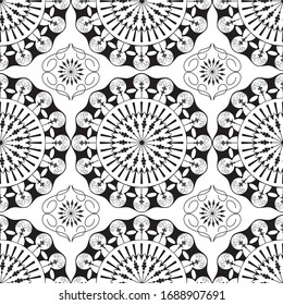 Seamless Classical Design Pattern in Black and White