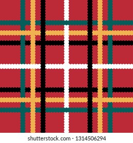 Seamless classical fabric texture, tartan, ornament.