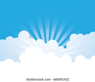 Seamless cloud on blue sky