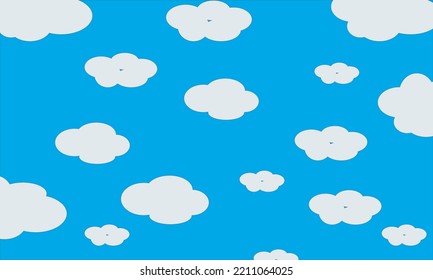 Seamless clouds background Royalty Free Vector Image