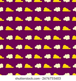Seamless clouds pattern design vector