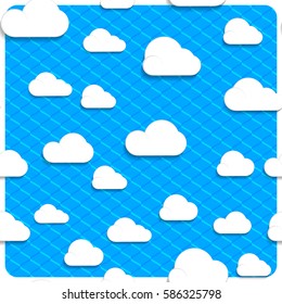 Seamless clouds and sky in the mesh, simply remove the layer of the frame.
