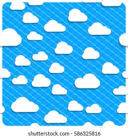 Seamless clouds and sky in the mesh, simply remove the layer of the frame.