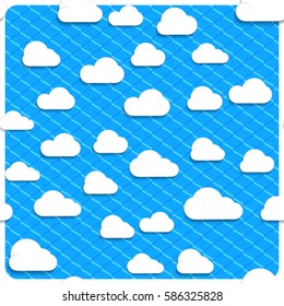 Seamless clouds and sky in the mesh, simply remove the layer of the frame.