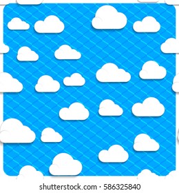 Seamless clouds and sky in the mesh, simply remove the layer of the frame.