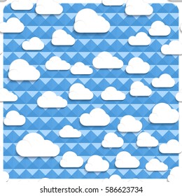 Seamless clouds and sky in the mesh, simply remove the layer of the frame.