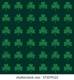 Seamless clover background. Can be used for St. Patrick's Day